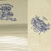 四只柳叶纹托盘,石质陶器,斯塔福德郡,十九世纪