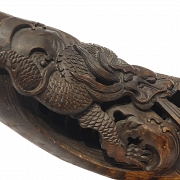 Carved bamboo figure “Dragon”, 20th century - 6
