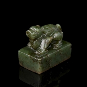 Sello de jade verde 