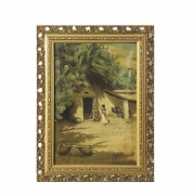 M and Turón (19th century) ‘View of a house’