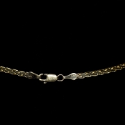 Gargantilla de oro amarillo con esmeraldas y diamantes