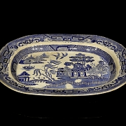 里奇韦斯“半瓷”瓷盘，19世纪 - 4