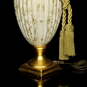 Table lamp with porcelain body, 20th century