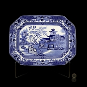Willow Pattern Tray, Burleigh Ware, 19th Century - 6