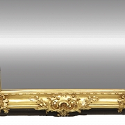 Espejo de madera dorada de estilo barroco, s.XX