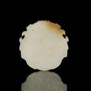 Placa de jade blanco tallado 