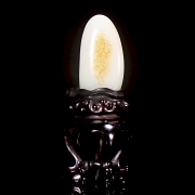 Roca de jade blanco de Hetian, dinastía Qing