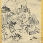 中国画《山景》，20世纪 - 4