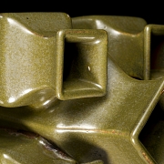 Conjunto de jarrones cuadrangulares, con sello Qianlong