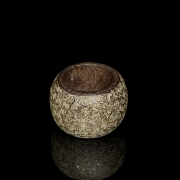Anillo ritual de jade tallado, cultura Liangzhu