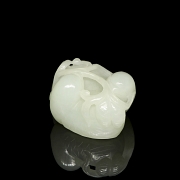 Jade figure ‘Birds with Branch’, Qing dynasty