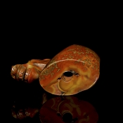 Busto de ágata tallada 