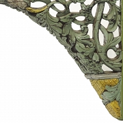 Cubre cortinas de madera lacada 