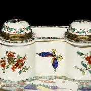 Chantilly style porcelain scrivener's desk, 19th century - 4