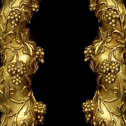 Pair of gilded wooden Solomonic columns, 20th century