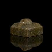 Sello cuadrangular de jade, dinastía Han