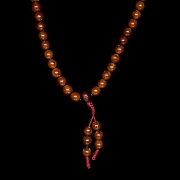 Collar de ciento ocho cuentas de semilla, dinastía Qing