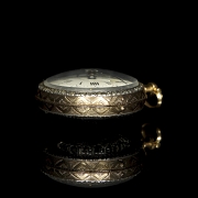 Gilbert A. Paris rose gold pocket watch