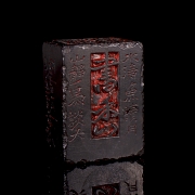 Sello de piedra negra Shoushan 
