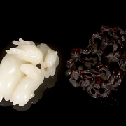 Figura de jade blanco de Hetian 