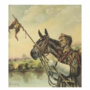 卡洛斯·阿利亚加（Carlos Aliaga，20 世纪）《西班牙军团枪骑兵中队》，1957 年