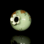 Glazed porcelain vase ‘Pomegranates’, with Qianlong Seal - 3