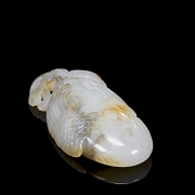 Escultura de jade blanco 