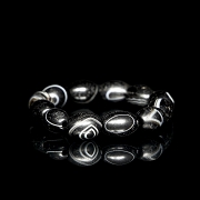 Pulsera de doce cuentas de ágata tallada, dinastía Liao