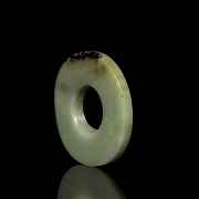 Colgante de jade tallado, cultura Qijia