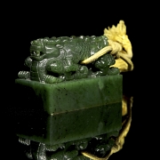 Sello de jade espinaca