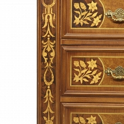 Dutch walnut marquetry furniture - 8