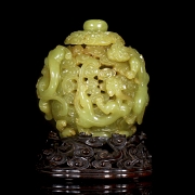 Incensario de jade amarillo 