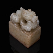 Sello de jade blanco