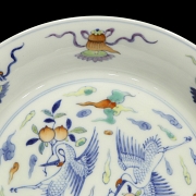 Plato de porcelana esmaltado
