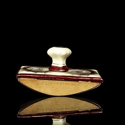 Antique ink blotter ‘Two scenes with allegories’, 19th-20th century - 1