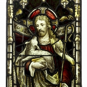 Shrigley and Hunt, leaded glass window ‘Christ with Apostles’, 19th-20th century