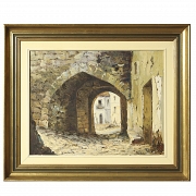 J. Cortés (20th century) ‘Passageway’, 1974 - 5