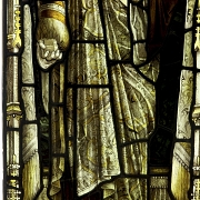 Shrigley and Hunt, leaded glass window ‘Christ with Apostles’, 19th-20th century