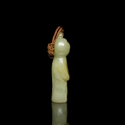 Carved jade pendant ‘Character’, Qing dynasty - 1