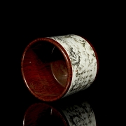 Porcelain brush pot ‘Poem’, with Qianlong seal