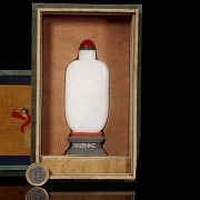 Botella de rapé de jade de Hetian 