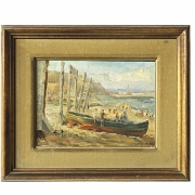 Andres Torrent (20th century) ‘Girls on the beach’