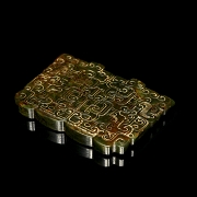 Placa de jade tallado, estilo Han