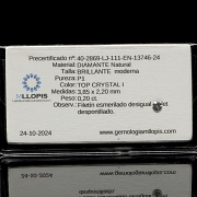 Lote de ocho diamantes naturales - 1