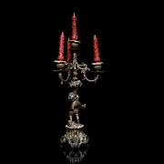 Candelabro de bronce, s.XX - 7