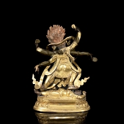 Gilded bronze figure of Mahakala, Qing dynasty