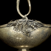 Frutero Art Nouveau de plata