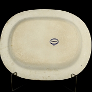 柳树纹托盘，F. Primavesi & Sons，威尔士卡迪夫。19世纪。