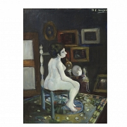 Manuel Fernández Luque (1919–2005) ‘Nude with Rug’