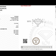 Diamante natural en talla brillante, 1.00 ct, certificado IGI